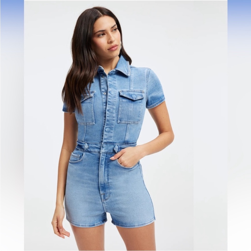 NWT Good American Fit for Success Short Jumpsuit sz S